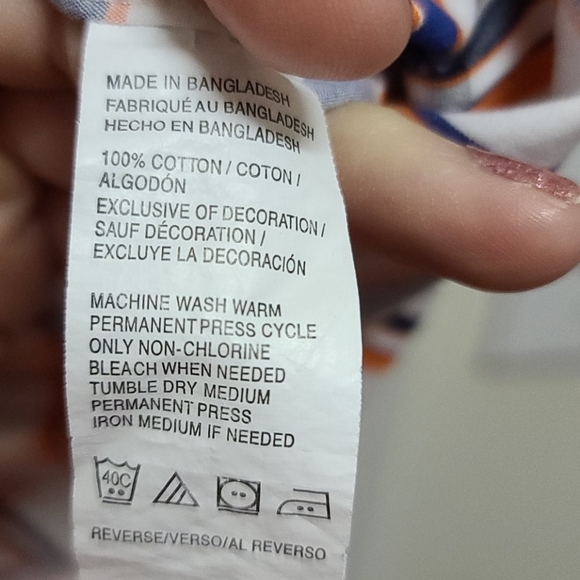 NWOT Izod Short Sleeve Button Up Shirt - Picture 4 of 4